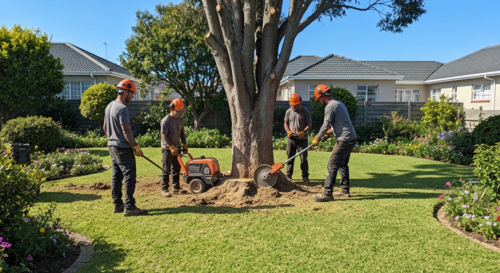 Tree felling in Monte Vista Cape Town — professional stump grinding and tree removal